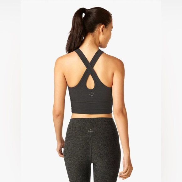 Beyond Yoga Spacedye Studio Cropped Tank Halter Longline Sports Bra Size Small - Picture 8 of 13